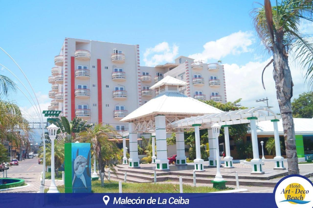 Hotel Art Deco Beach La Ceiba Bagian luar foto